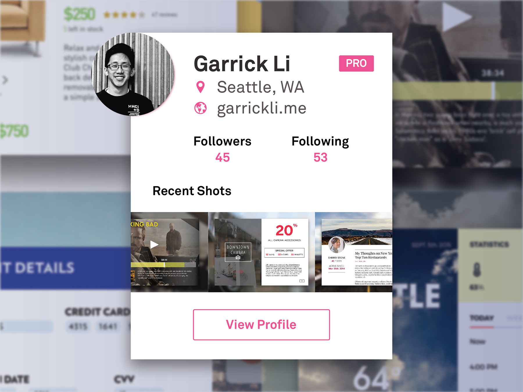 Dribbble Profile