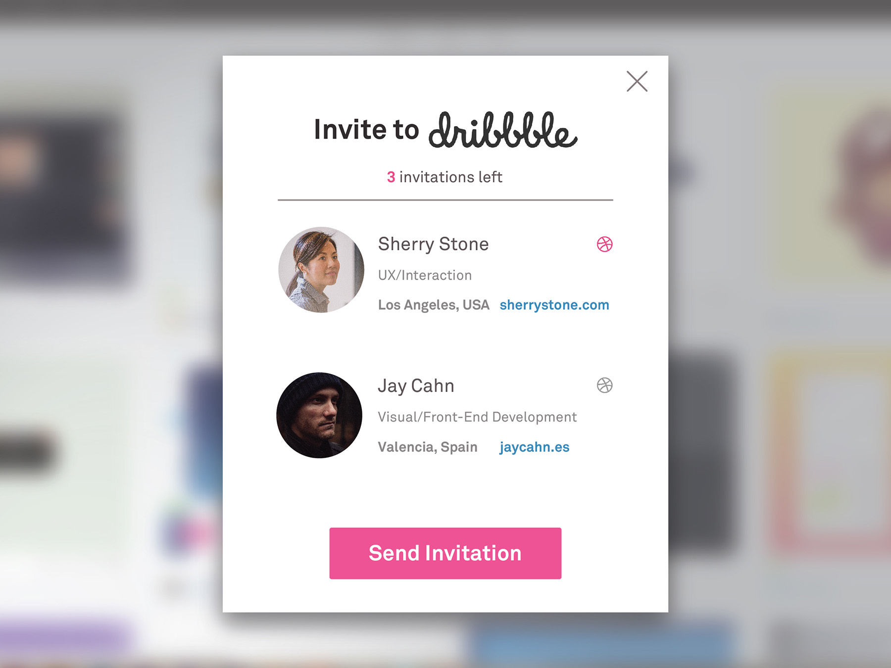 Dribbble Invitation