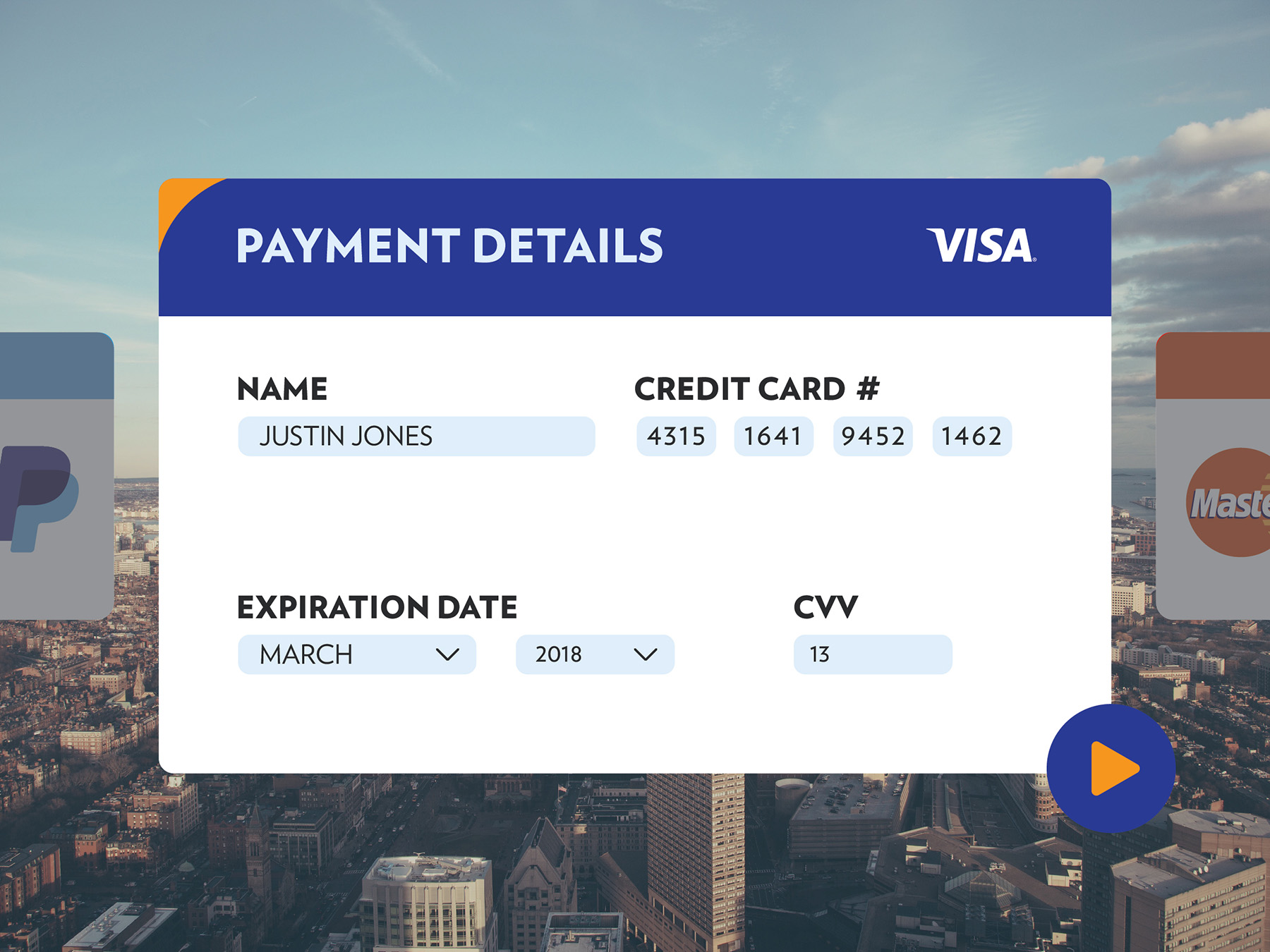 Credit Card Payment Form